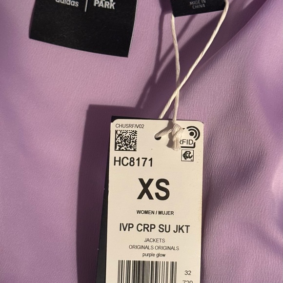*NWT*  SET Adidas x IVY Park Purple glow Cropped Suit Jacket(XS) and Pants (S) - Picture 10 of 11